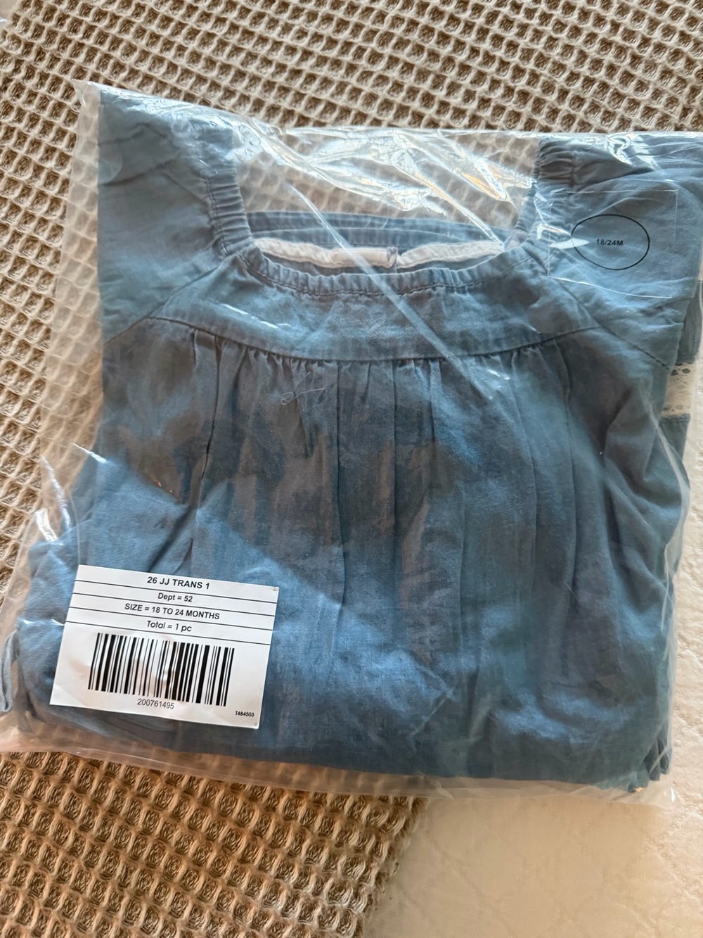 Dress girls 18 to 24 months Janie and Jack NWT blue denim
